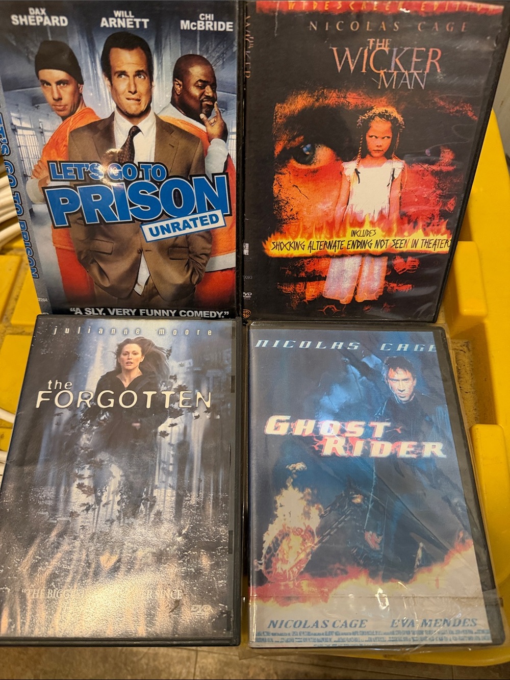 Mixed DVD Lot - Let's Go to Prison, The Wicker Man, The Forgotten, Ghost Rider